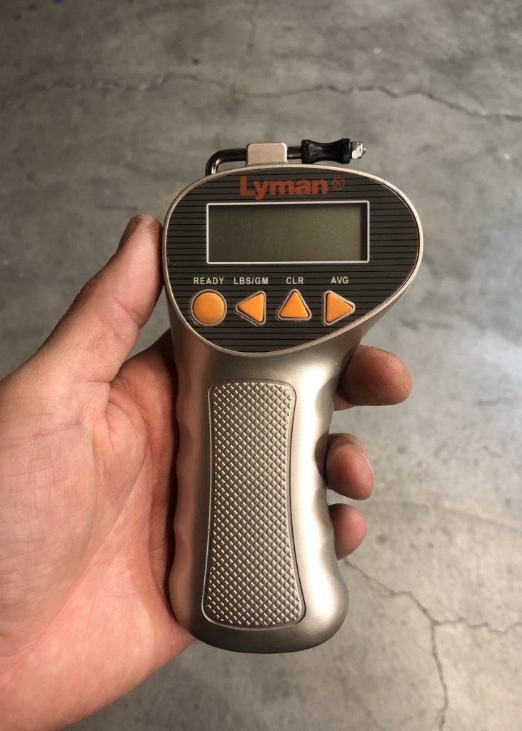 Lyman trigger pull weight scale